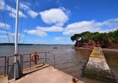 Lympstone harbour wall and darlings rock